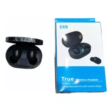Auriculares Inalámbricos E6s Bluetooth In-ear Color Negro