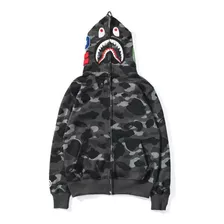 Cabeça De Tubarão Bape3d Sudadera Con Cremallera