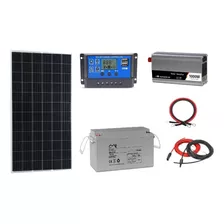 Kit Panel Solar 100w Batería Controldor Inversor