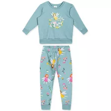 Conjunto Blusão Casaco Calça Moletom Infantil Menina Azul 