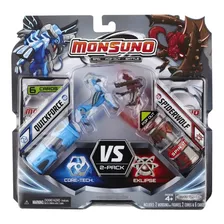 Monsuno Combat Quickforce E Spiderwolf 2 Peças Jakks Pacific