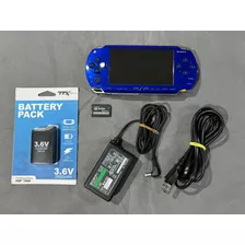 Psp Fat Modelo 1000 Metallic Blue Con 64gb Llena De Juegos