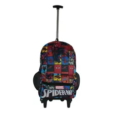 Mochila Escolar Rodinhas Infantil Homem Aranha Spiderman 