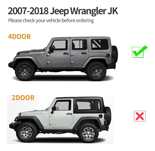 Estribos Jeep  Wrangler Jk 2007- 2017 Filo 4 Puertas Foto 2