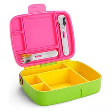 Caja Bento Munchkin - Fiambrera Infantil, Color Amarillo