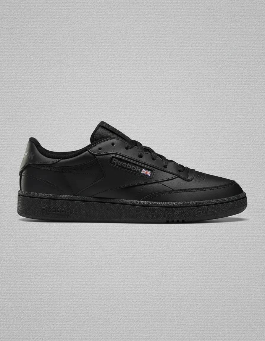 Zapatillas Reebok Club C 85 Negro Liso Kids Negro Liso 12 Us