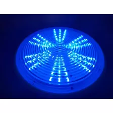 Luminária 108 Leds Circular 12v Azul - Fácil Instalação