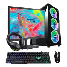 Pc Gamer Rgb Ryzen 5 8600g + 16gb + Ssd 512gb + Monitor 22''