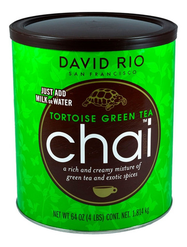 Chai Té Verde Con Especies David Rio 1.8kg Tortoise Green Te