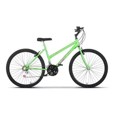 Bicicleta De Passeio Ultra Bikes Bike Aro 26 18 Marchas Freios V-brakes Cor Verde-kawasaki