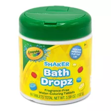 Crayola Pastilha Bath Dropz Banho Colorido - 60 Tabletes Eua