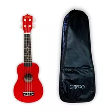 Ukulele Campero Color Rojo De 21 