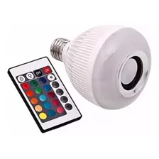 Lâmpada Caixa De Som Led Rgb Bluetooth + Controle