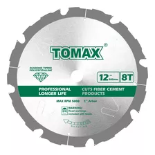 Tomax Pcdm12 Pulgadas 8 Dientes Policristalino Diamante Punt