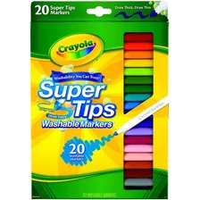 Marcadores Crayola Super Tips De 20 Unidades