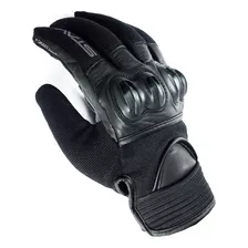 Guantes Moto Stav Base Protection Shock Control Color Negro Talle L