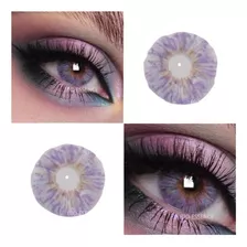 Lentes De Contacto Natural Monet Purple Morado Con Estuche 