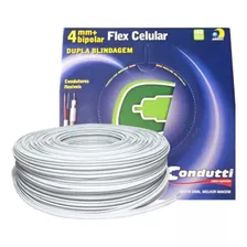 Cabo Coaxial Rf 4mm Bipolar Dupla Blindagem Condutti 100m