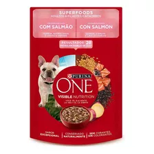 Pouch Purina One Perro Adulto/cachorro Salmón 85gr. Np