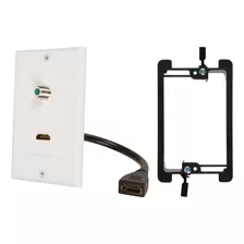 Del Comprador Punto Hdmi Pigtail Coaxial Placa De Pared Con 