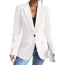 Blazer Casual De Oficina De Manga Larga Para Mujer