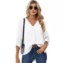 Blusa Moda Casual Suelto Elegante 3/4manga Para Mujer