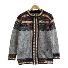 Campera Saco De Lana De Alpaca Chispas 