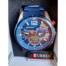 Reloj Curren Original Correa Metal Cronografo Nuevos 