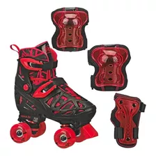 Trac Star Patines De Ruedas Ajustables Para Niño Con Equipo