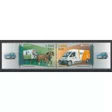 2013 Europa Transporte Postal Caballo- Estonia (sellos) Mint