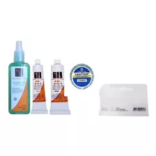 1 Gel 60g + 1 Gel 30g + 1 Remov + 1 Fita 3m Azul + 1 Espátul