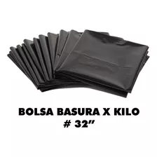 Bolsa Negra Jumbo 32 X Kilo - g a $7