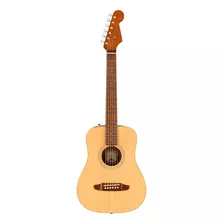 Guitarra Fender Acustica Redondo Mini C/funda Natural 3/4 Orientación De La Mano Diestro