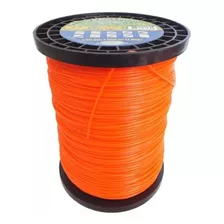 Fio Nylon Roçadeira 2,7mm Quadrado 2kg 279mt Laranja Spinner