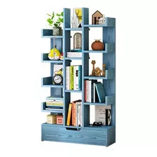 Librero Organizador Moderno Minimalista Decoración Color Azul