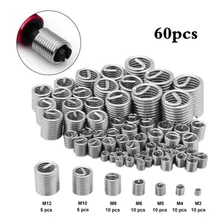 Inserto De Rosca, Acero Inoxidable Métrico, Helicoidal M4, M