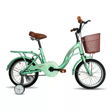 Bicicleta Infantil Ipanema Niña Portabulto Canasta Rodada 16