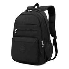 Mochila Feminina Bolsa Top Grande Moderna Resistente Escolar Cor Preta