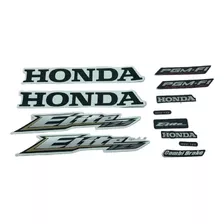 Jogo Adesivo Faixa Tampa Honda Elite 125 2019 20 2021 Branca