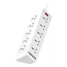 Extensión Toma Corriente Universal Ldnio 10 Socket + 5 Usb