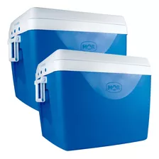 Kit 2 Cooler Caixa Térmica 75l Grande 110 Latas Camping Mor