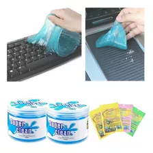 Kit De Gel Limpieza Para Teclados Auto Coche Pc Limpiador