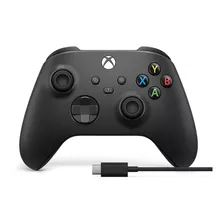 Joystick Inalámbrico Microsoft Xbox Xbox Series X|s Controller + Usb-c Cable Carbon Black