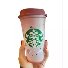 Vaso Starbucks Reutilizable Cambia De Color