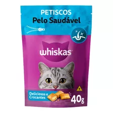 Petisco Whiskas Temptation Pelo Saudável 40g P Gatos Adultos