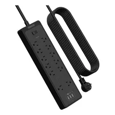 Enchufe Inteligente Marca Ntonpower 3 Tomas/3 Usb/25ft/negro