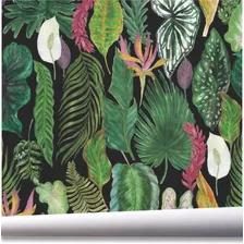 Papel De Parede Tropical Jardim Vertical Kit 03 Rolos A470