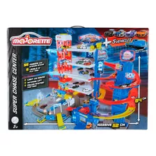 Majorette - Super Chase Center + 5 Autos - 6 Niveles Color Colores