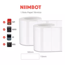2 Rolos Etiqueta Niimbot B1/b21 50x15mm (920un)