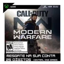 Call Of Duty Modern Warfare Xbox Ones/series Cod. 25 Dígitos